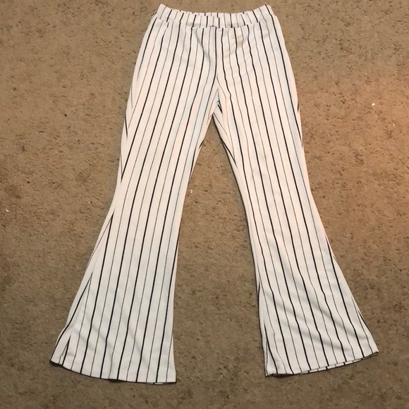 iris Pants - White striped pants